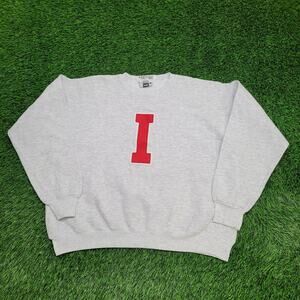 Vintage LEE Baggy Sweatshirt XL 25x24 Boxy Gray USA